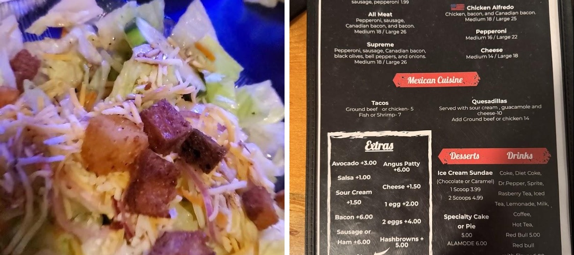 Blondies | Bar & Grill - Route 66 Menu